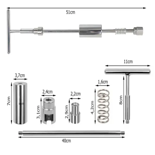 Zestaw do wyciągania usuwania wgnieceń w karoserii młotek i końcówki na Arena.pl