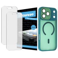 2x folia ochronna do iphone 17 pro + magsafe etui zielone tpu
