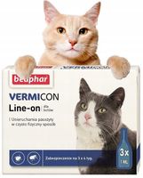 VERMICON KOT KROPLE KLESZCZE PCHŁY KOMARY 3szx1ml