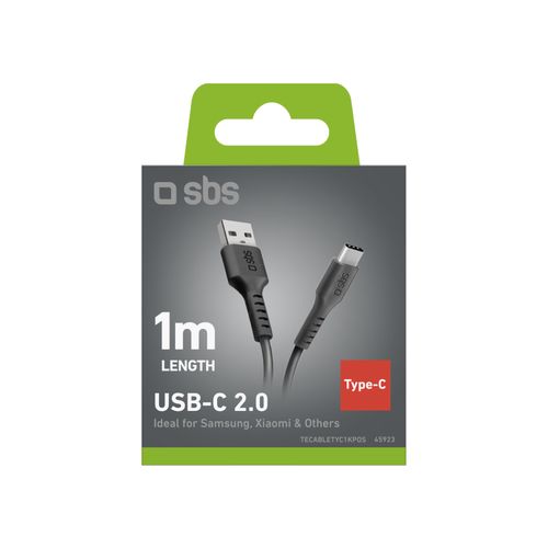 Kabel przewód USB-A - USB-C 1m - czarny na Arena.pl