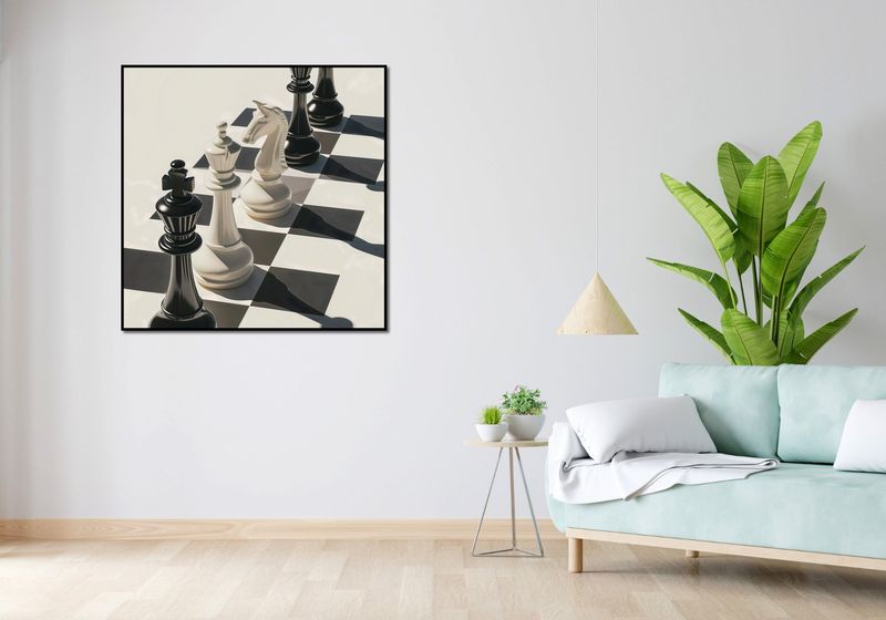 Plakat 100x100cm Szach i Mat zdjęcie 4
