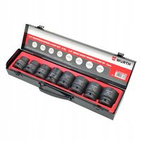 WURTH ZESTAW KLUCZY NASADOWYCH UDAROWYCH 3/4" 8 EL 0714900500