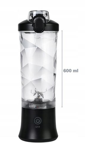 BEZPRZEWODOWY PRZENOŚNY BLENDER TURYSTYCZNY 600ML do Smoothie do Koktajli na Arena.pl