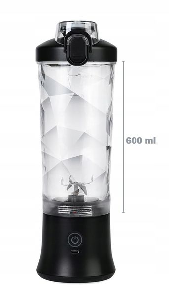 BEZPRZEWODOWY PRZENOŚNY BLENDER TURYSTYCZNY 600ML do Smoothie do Koktajli zdjęcie 2