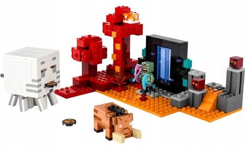 21255 - lego minecraft - zasadzka w portalu do netheru na Arena.pl