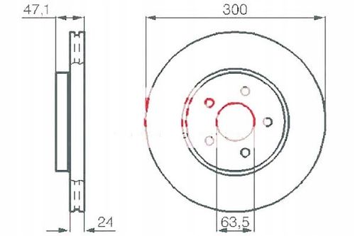 TARCZA HAM PRZOD 300X24 V na Arena.pl