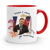 Kubek Czerwony Prezydenta Andrzej Duda Kawa Z Rana