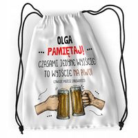 Plecak Dla Olgi Sportowy Szkolny Worek Torba Z Nadrukiem Ze Zdjęciem