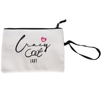 TIAKI kosmetyczka Crazy Cat Lady beżowa na kosmetyki Twoje lub kota