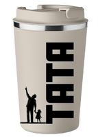 KUBEK TERMICZNY Premium beżowy prezent Dzień Ojca dla TATY TATA KT_383