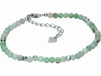 ELEGANCKA RODOWANA SREBRNA BRANSOLETKA FASETOWANY APATYT SZLIFOWANE KOSTKI