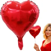 Balon foliowy serce czerwony serduszko na hel walentynki zaręczyny ślub