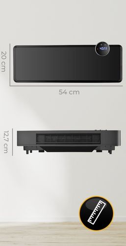 Kurtyna powietrzna szklana GlassAir 2000W grzejnik elektryczny WiFi na Arena.pl