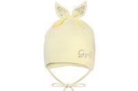 BROEL Eweline czapka niemowlęca wiosna żółta 36-38