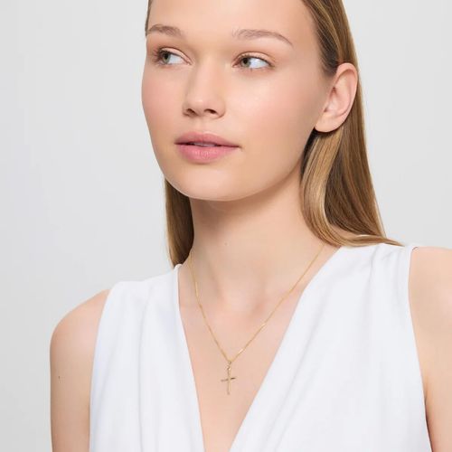 złoty elegancki krzyżyk 585 28mm na Arena.pl