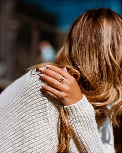 Pierścionek damski REGULOWANY PANCERKA szeroki na Arena.pl