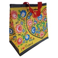 torba na zakupy 24l 35x20x35 folklor 1szt żółta