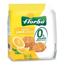 FLORBU Ciastka o smaku cytrynowym bez dodatku cukru 130g na Arena.pl