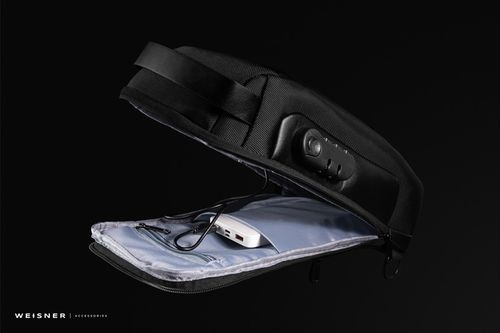 TORBA SASZETKA MĘSKA NERKA PLECAK ANTYKRADZIEŻ USB na Arena.pl