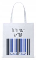Torba Biała Eco Shopper Dla Aktora Aktorki Prezent Z Nadrukiem Ze Zdjęciem