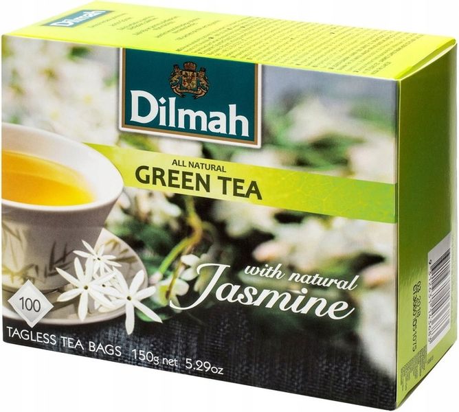 Dilmah Zielona herbata jaśminowa 100 x 1,5 g zdjęcie 5