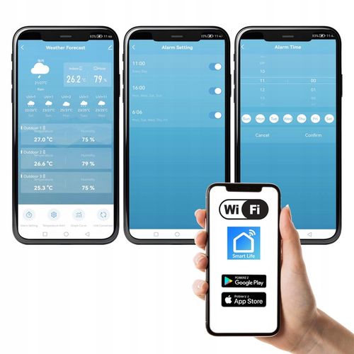 STACJA POGODOWA METEO SP401 WIFI Z PROGNOZĄ POGODY NA 4 DNI na Arena.pl