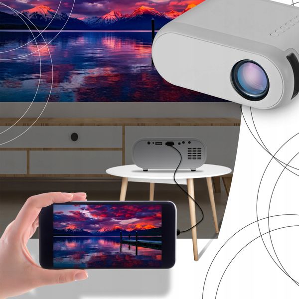 Projektor LCD Retoo ER1160 srebrny zdjęcie 5