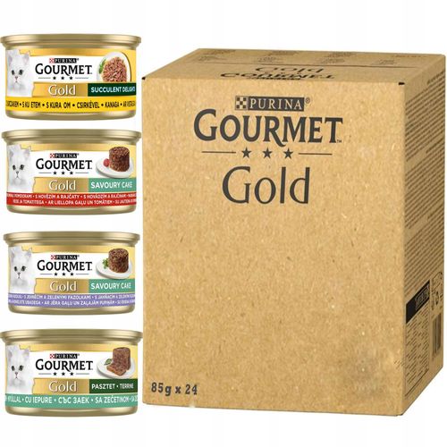 Purina Gourmet Gold Mokra karma dla kota Mix smaków 85 g x 24 sztuki na Arena.pl