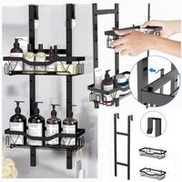 REGULOWANA PÓŁKA WISZĄCA POD PRYSZNIC DO ŁAZIENKI PRYSZNICOWA KOSZ HACZYK