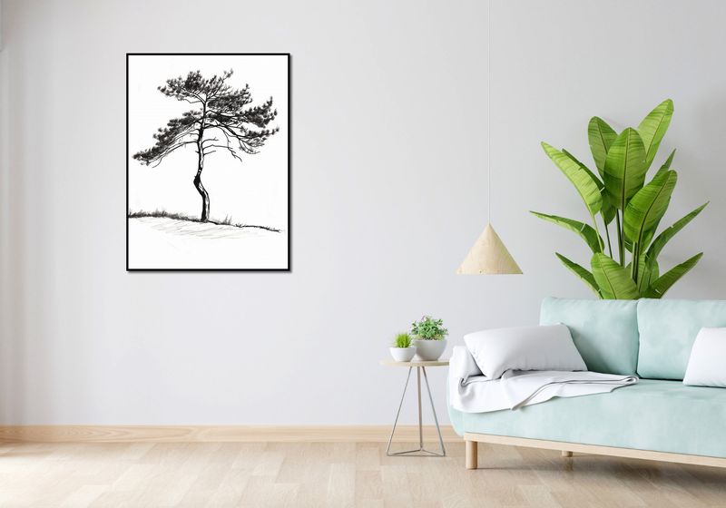 Plakat 75x100cm Samotna Sosna zdjęcie 4