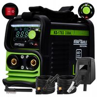 Spawarka inwertorowa 330a lcd mma igbt tig lift maska przewody KD1783