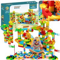 Klocki Konstrukcyjne Tor Przygód Duży XXL Zestaw 282 el. dla Dzieci 3 lata+