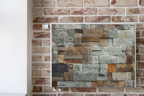 MATA Magnetyczna Na Kaloryfer Kamienna Ściana Mur 80cm x 60cm na Arena.pl