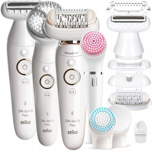 DEPILATOR BRAUN Silk-epil 9 Flex 360° 3D Wet&Dry + GOLARKA + SPA + FACE BOX na Arena.pl