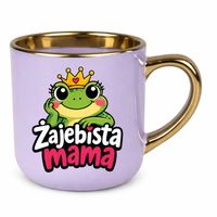 PREZENT DZIEŃ MATKI - Żajebista mama - kubek elegancki na prezent Fioletowy