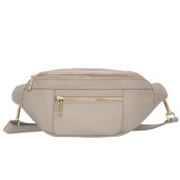 VERA PELLE nerka skórzana saszetka biodrówka V563 j.beżowa