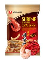Krakersy chipsy chrupki krewetkowe pikantne o smaku krewetek koreańskie 75g
