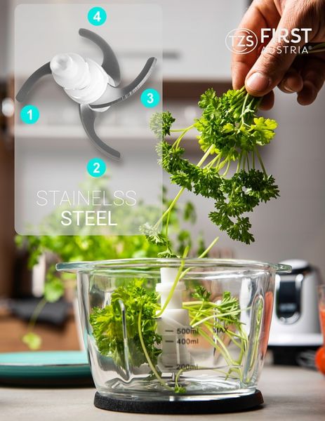 Rozdrabniacz do warzyw 1200ml 4 NOŻE FIRST AUSTRIA zdjęcie 3