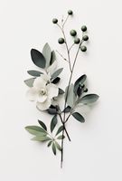 Plakat 67,5x100cm Papierowy Kwiat