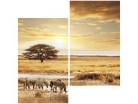60X60CM SAFARI DWU OBRAZ ŚCIAN