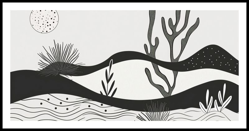 Plakat 91,3x44,5cm Ogród przy Nocy zdjęcie 3