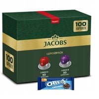 Kapsułki Jacobs LUNGOPACK do Nespresso(r)* 100 kaw, 9+1 opakowanie GRATIS!
