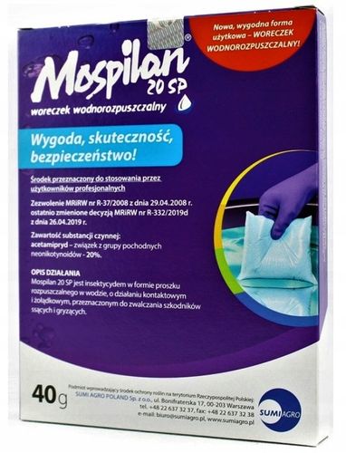 Mospilan 20SP 40g SUMI AGRO acetamipryd, stonka, mszyca, opuchlak, na Arena.pl