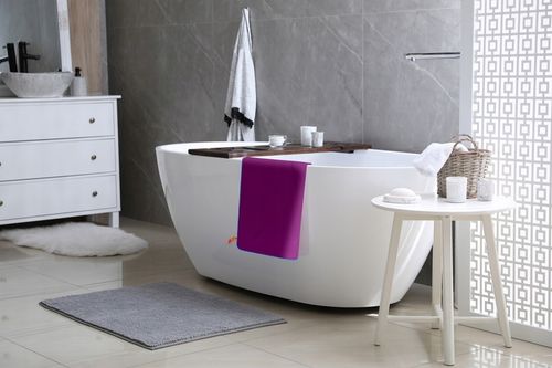 RĘCZNIK Z MIKROFIBRY 80x150 cm fioletowy NEW na Arena.pl