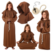 Kostium przebranie zakonnika mnicha dla dzieci św Franciszek strój 122/134