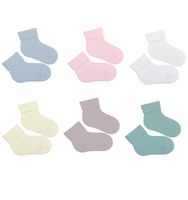 SKARPETKI GŁADKIE WYWIJANE 0-2 LATA 12-14 white