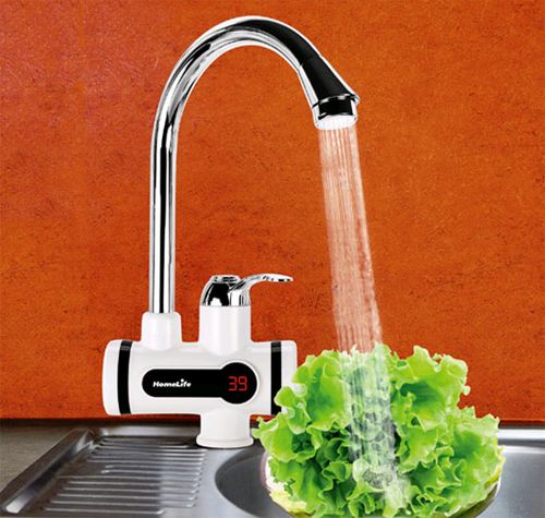 Przepływowy podgrzewacz wody z obrotową wylewką, wyświetlaczem Digiterm na Arena.pl