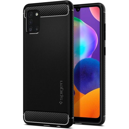Spigen Rugged Armor do SAMSUNG A31 matte czarny na Arena.pl
