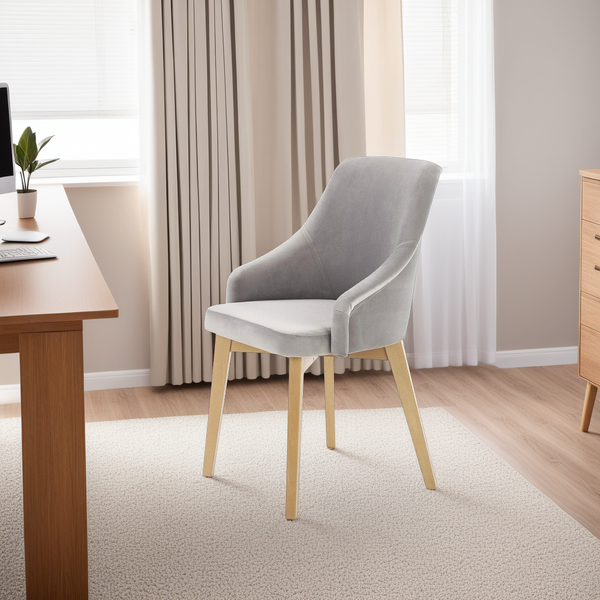 Krzesło Alain dąb/ szare Solo 265 zdjęcie 2