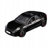 TESLA MODEL 3 METALOWY MODEL SAMOCHODU 1:24 DŹWIĘK ŚWIATŁO CZARNY